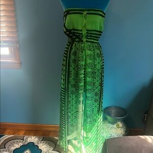 Green High Low Dress